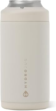 HydroJug Tall Can Cooler 16 oz, Stainless Steel Can Holder, Linen