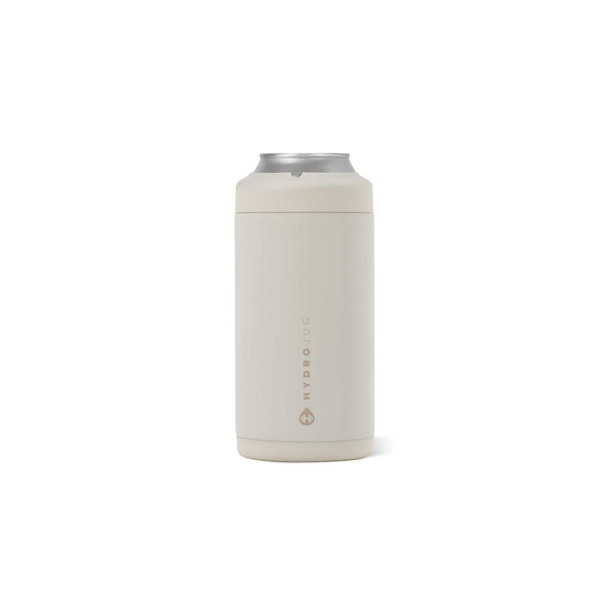 HydroJug Tall Can Cooler 16 oz, Stainless Steel Can Holder, Linen