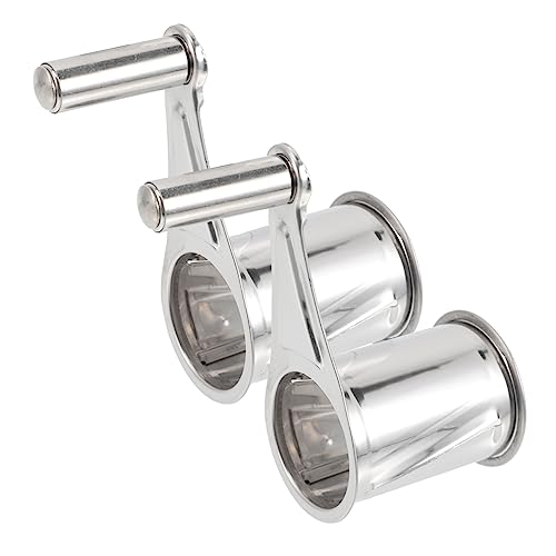 Garneck 2Pcs Rallador Giratorio Manual de Queso miniatura 1
