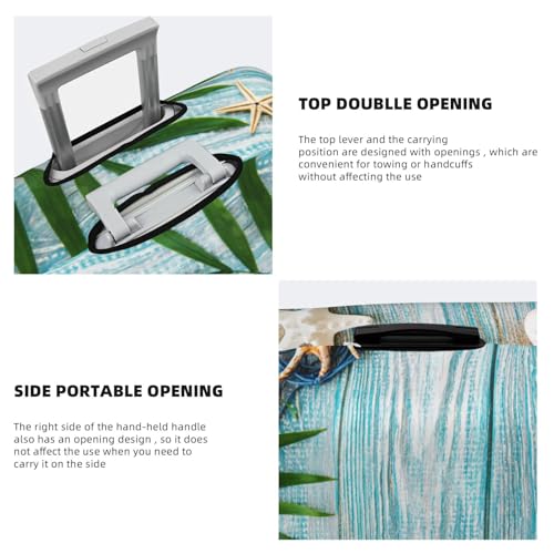 Luggage Cover Protector Suitcase Cover - Seashells on Sand Santi-Scratch Uitcase Cover for Luggage4