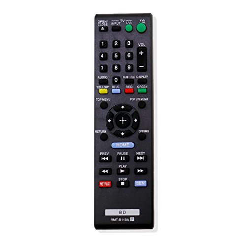 RMT-B119A Télécommande de Remplacement - VINABTY RMTB119A Télécommande pour Sony BLU-Ray Disc Player BDP-S3100 BDP-S390 BDP-S5100 BDP-S590 RMT B119A Remote...