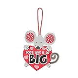 God's Love Is So Big Mouse Craft Kit - Religious Crafts & Crafts for Kids - Contains 12 Kits