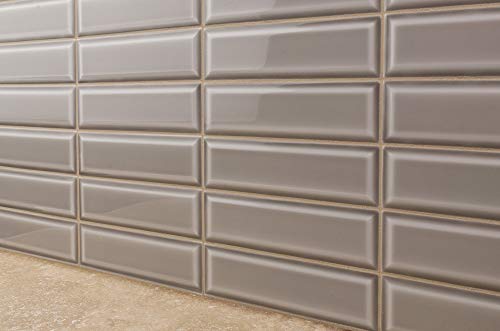 Modern Subway Gray Glazed Ceramic Mosaic Tile Kitchen Backsplash Bathroom Mto0347 #TOP2