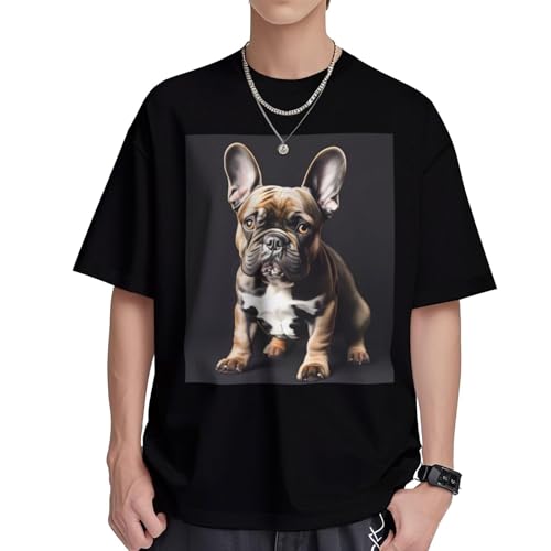 T-shirt bouledogue français pour femme | Tunique ample en coton