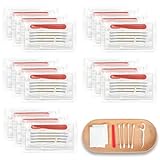 Hotel-Kosmetikset, Kosmetiksets in Großpackung, individuelles Kosmetikset mit Wattepads, Wattestäbchen, Zahnseide und Nagelfeilen, geeignet für Reisen, Hotels und den Gebrauch zu Hause (30 Stück)