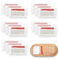 Hotel-Kosmetikset, Kosmetiksets in Großpackung, individuelles Kosmetikset mit Wattepads, Wattestäbchen, Zahnseide und Nagelfeilen, geeignet für Reisen, Hotels und den Gebrauch zu Hause (30 Stück)