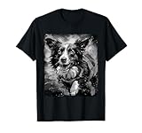 Photo Gallery border collie dog head animal ritratto opera maglietta Photo Gallery border collie dog head animal ritratto opera maglietta