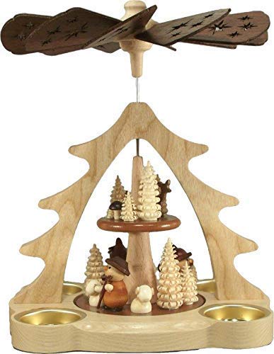 Pyramide Erzgebirge de bougies Rudolphs-schatzkiste en bois d'exception