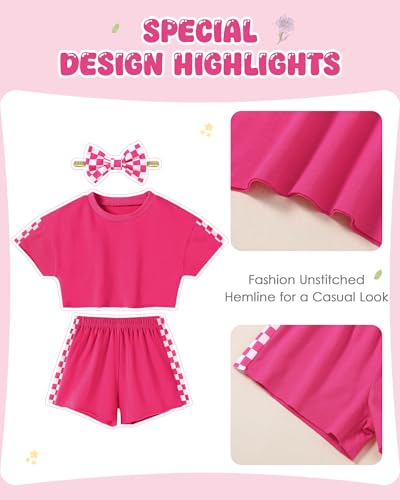 Image of SANMIO Toddler Girl Clothes Summer 3 Piece Outfits Cute