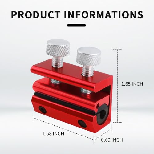 Image of Double-Headed Motorcycle Cable Luber Tool for Brake Cable Lubrication,Cable Lube Dispenser Motorcycle Tools for Motorcycles Bicycle Scooter,Universal Motorcycle Tools Cable Lube (Red)