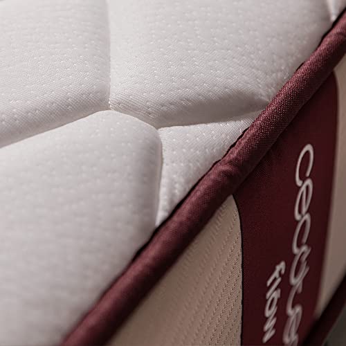 Cecotec Colchón Viscoelástico Flow PureVital 1900 Medida 90x190. Multicapa, Altura 21cm, Firmeza Alta, Núcleo FoamVital, Doble Cara Dual System para Invierno y Verano - Imagen 5