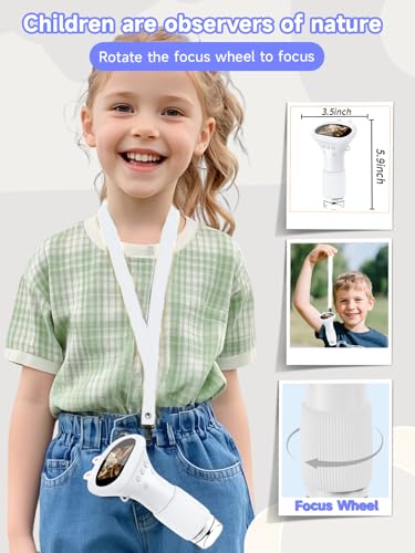 Image of Acoath Microscope for Kids, 1000X Handheld Digital Miniscope with 2.0 inch Screen, Portable Pocket Microscope Education Toys Birthday Gifts for Age 3 4 5 6 7 8 9 10 Girls Boys