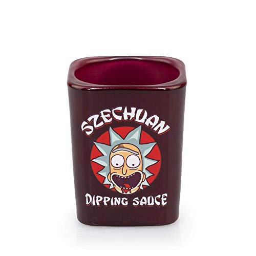 Rick And Morty Szechuan Dipping Sauce Shot Glass - Novelty Collectible Drinking Glasses - Perfect For Birthdays, Holidays, House Warming Parties, 2 Fluid Ounces #TOP3