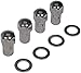 Dorman 711-603 Wheel Nut Chrome Duplex Mag M14-1.50 Compatible with Select Models, 4 Pack