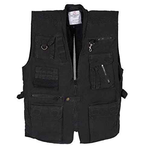 Rothco Outback Vest, Black, Medium
