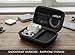 stoßfeste Schutztasche Hardcase Kopfhörer Tasche Case für in Ear Ohrhörer Hülle Schutzhülle Kopfhörer Aufbewahrung Etui Earphone Cover kompatibel mit Airpods, Earpods, MP3 Player usw.