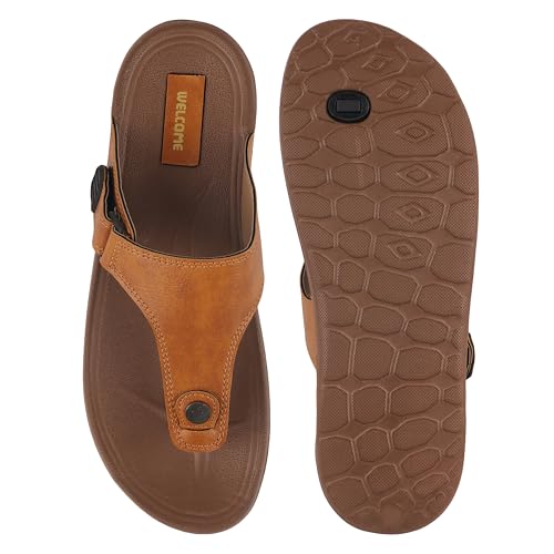 Image of URJO GLF 21 Men's Slippers /FlipFlops Lightweight Super Flexible Arch Support Durable Anti Skid & Stylish Dailywear Slippers /FlipFlops for Men
