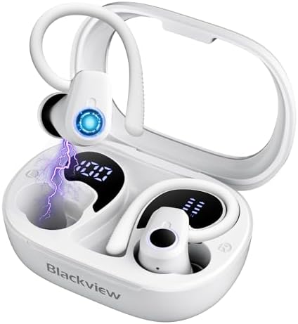 Casque Bluetooth Sport Airbuds 10 Blackview - Oreilles Libres 16.2mm Haut-Parleur Contrôle Tactile
