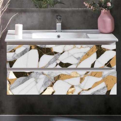 Image of SARVATRAY Self-Adhesive Wallpaper, Kitchen Stickers Oil Proof Heat Resistant, Wall Stickers for Kitchen, Wallpaper for Wall, Vinyl Sheet, Kitchen Wall, Kitchen Sheet (2 M Galaxy Stone)
