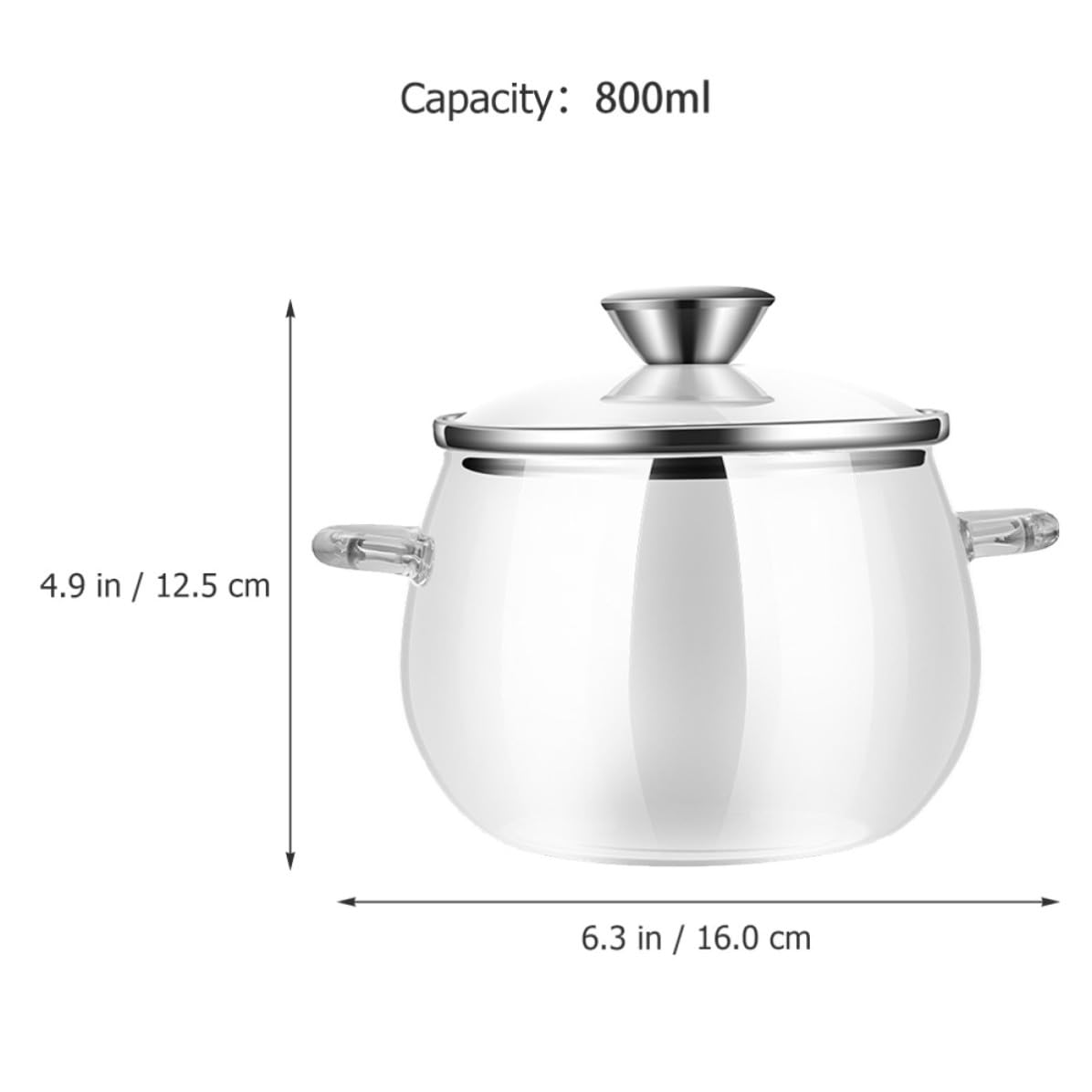 TOYANDONA Barattolo per Conservazione di Strutto in Vetro e Acciaio Inossidabile da 800ml con Cucchiaio, Contenitore Ermetico Portatile per Olio e Latte in Polvere, Design Semplice e Unico