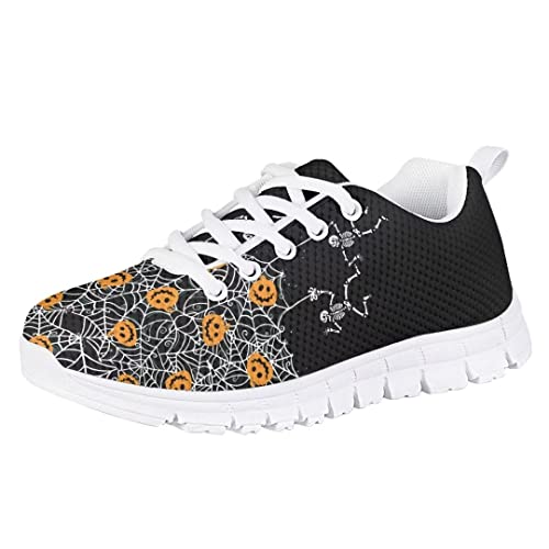 AmzPrint Burning Basketball Fire Football Print Shoes for Girls Running Walking School Casual Girls Fashion Sneakers3