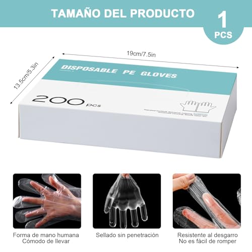 Guantes plásticos 8 Imagen adicional