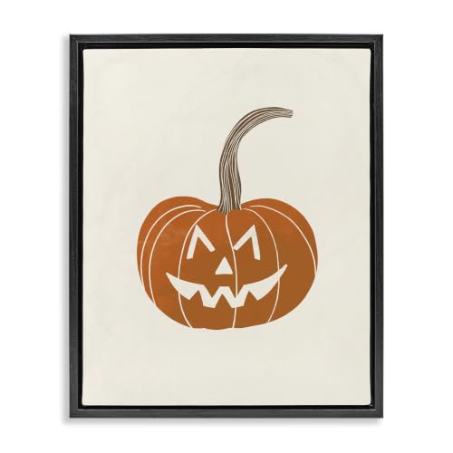 Casual Jack O Lantern Smile, 25 x 31 Inch Canvas in Floater Frame