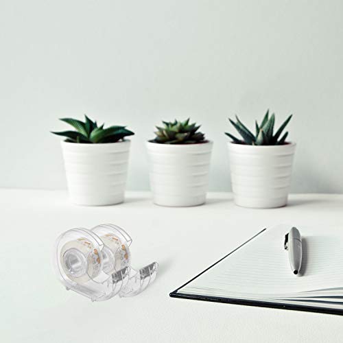 Bomei Pack Office Transparent Tape With Dispenser, 16Pack Clear Refill Rolls Gift Wrap Tape Dispenser, 3/4In X 1000In #TOP1