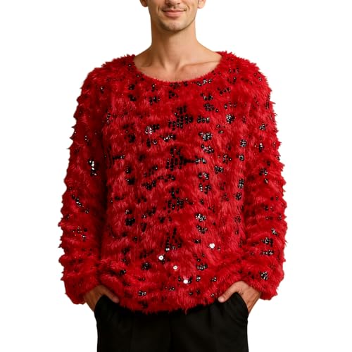 Costume de carnaval pour homme à paillettes argentées idéal pour soirée déguisée 70s