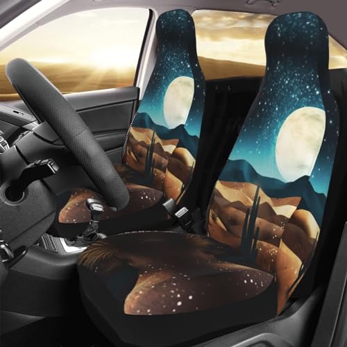 Housse de siège de voiture universelle imprimé désert lot de 2