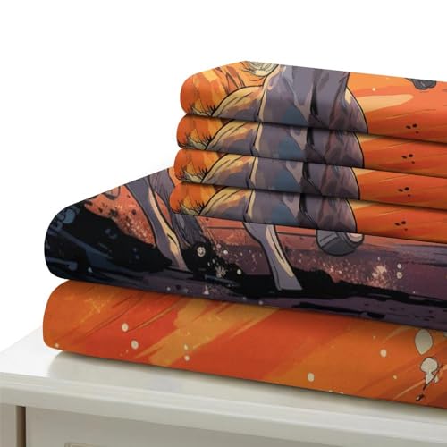 Housse de couette avec fermeture éclair parure de lit microfibre facile à laver - 7