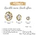 Atzeste 3 Pairs Shiny Gold Earrings for Women,S925 Gold Stud Earrings for Women Trendy,Dainty 14K Gold Plated Stud Earrings Set for Fashion Jewelry Gifts