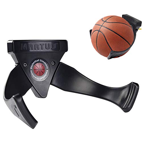 Jolitac Wall Mounted Ball Holder Display Sports Balls Storage and Decoration Shelf Black