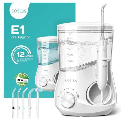 COSLUS Electric Water Flosser for Teeth,...