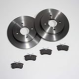 4 Bremsbeläge (= kompletter Bremsbelagssatz) für die Hinterachse