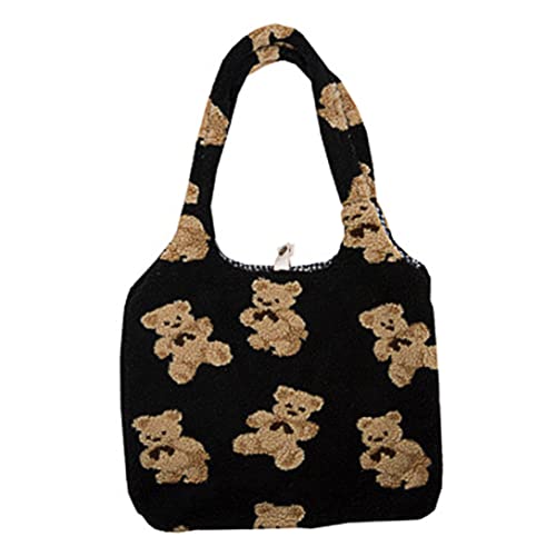 Sac fourre-tout en peluche à grande capacité pour organiser vos journées de froid