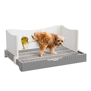 Oneluck Dog Litter Box with High Pee Walls,30″ x 22″ Indoor Puppy Pee Pad Holder,Protection Wall Every Side for No Leak, Spill, Accident,Ideal for Medium Dog