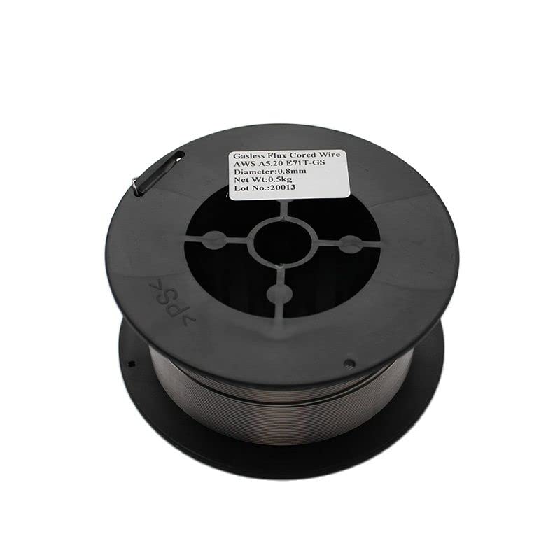 WALNUTS Bobina da 0,5 kg Mig Flussi Senza Gas Nucleo for Saldatura Filo Bacchette for Saldatura Senza Gas E71T-GS 0,8 mm 0,9 mm 1,0 mm 1,2 mm (Color : 0.8mm 0.5KG)
