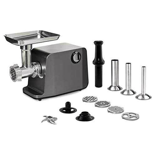 Luvele Eclipse elektrischer Fleischwolf, Wurstmaschine, 3.000 W (1.200 W normative Leistung), Kupfermotor, Kibbeh-Maschine mit Aluminiumgehäuse