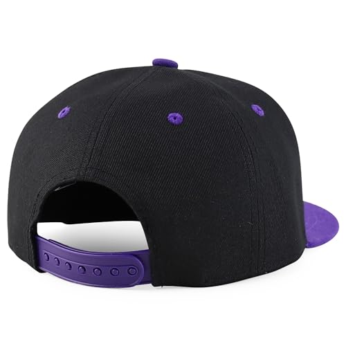 Image of Trendy Apparel Shop Infant to Youth Plain Structured Flatbill Snapback Cap