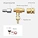 Brass Chemical Injector Kit High Pressure Washer for Pressure Washer 5000PSI Adjustable Downstream Injector with 9.8ft Tube, a 1/4 Inch Black Soap, 65° Spray Angle Nozzle, 3/8 Inch Quick Connector