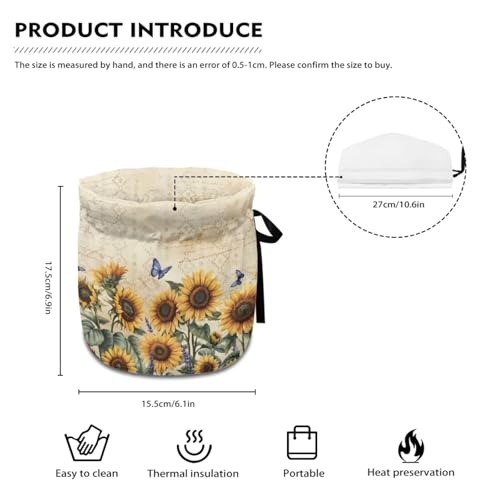 Image of Sunflower Tea Cosy for Teapots Yellow Tea Kettle Dust Cover Keep Warm Teapot Covers for Home Kitchen Party Decoration 2025