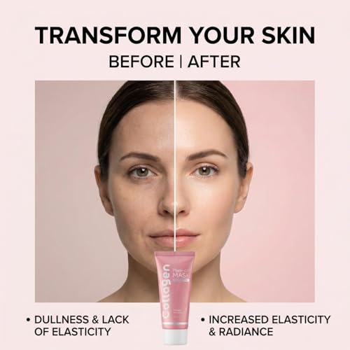 Redcool Collagen Overnight Wrapping Face Mask – Hydrating & Firming Peel-Off Mask for Elasticity and Radiance – 2.12 fl.oz, Suitable for All Skin Types — view 3