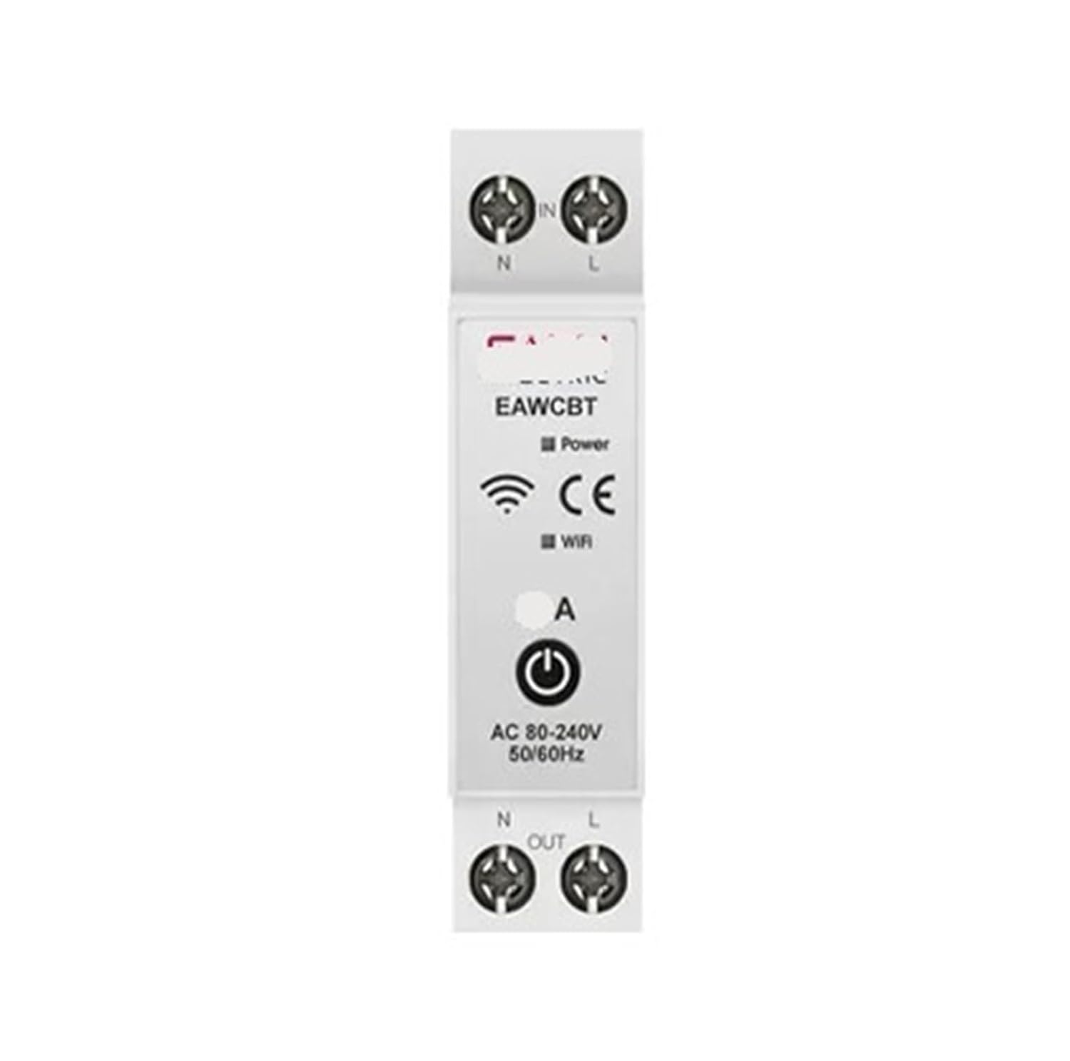 Circuit Breaker 1P+N 63A Timer Power Energy kilowatt-Hour Voltage and Current Meter Protector Voice Control Switch(No Metering,6A)