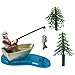 DecoPac Fisherman with Action Fish DecoSet Cake Decoration, 3 Piece Set, (16334)