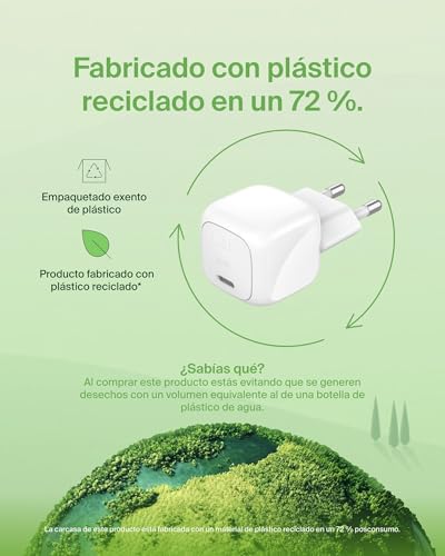 Carga rápida USB C Power Delivery de 30W con Belkin BoostCharge compacto para iPad 7