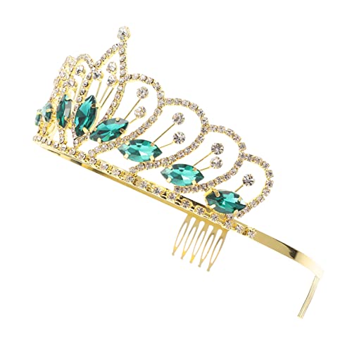 MUCKLILY Couronne Princesse et Cristal pour Fille Accessoire de Cheveux Décoratif pour Fête et Mariage Bandeau