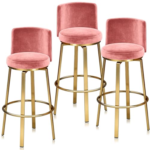 ��]�o�[�X�c�[�� 1/2/3/4 �Z�b�g�A�z����̃J�E���^�[�����X�c�[���A�w�ʋ����r�t���A360°��]�A�L�b�`���A�C�����h�_�C�j���O���[���p�~�b�h�Z���`�����[���_���`�F�A(Pink 75cm,3PCS)