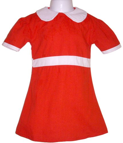 BdayParties Little Orphan Annie Dress Costume Child, Medium 4-6 NIP, Red