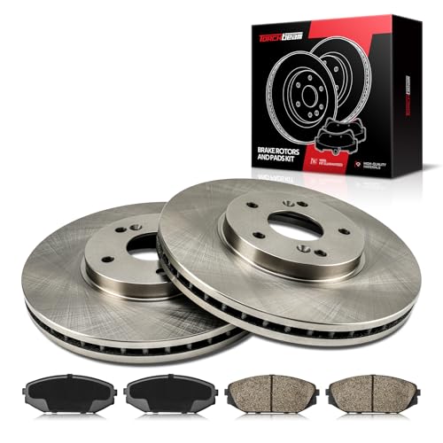 Torchbeam 11.81 inch (300mm) Brake kit|Brake Pads and Rotors Kit Compatible with 1999-2004 Honda Odyssey, 2001-2002 Acura MDX,Disc Brake Rotors + Ceramic Pads Kit,6pcs,31275 D793